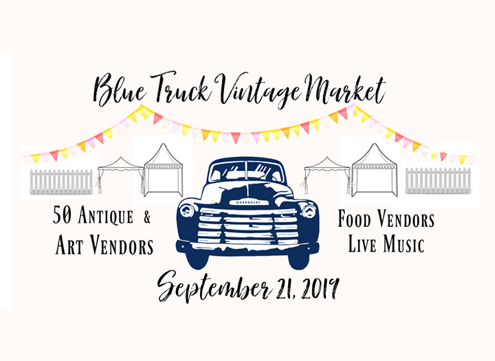 Event Promo Photo For Blue Truck Vintage Market 2019