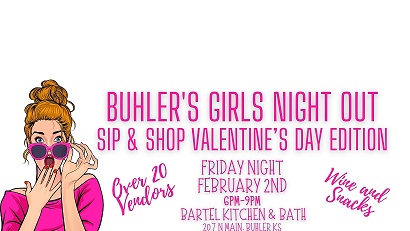 Event Promo Photo For Buhler Girls Night Out - Sip & Shop Valentines Day Edition