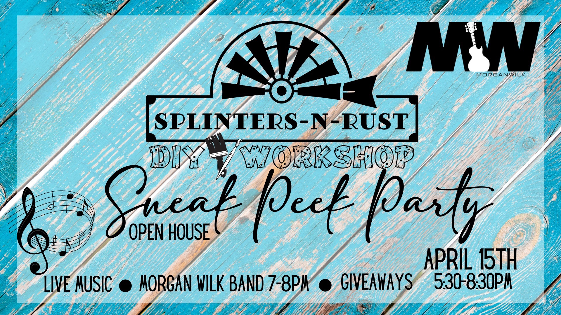 Event Promo Photo For Splinters-N-Rust 'Sneak Peek' Party Event