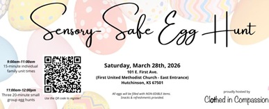 Event Promo Photo For Sensory Safe Egg Hunt