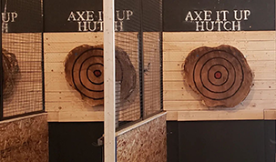 Axe It Up Hutch's Logo